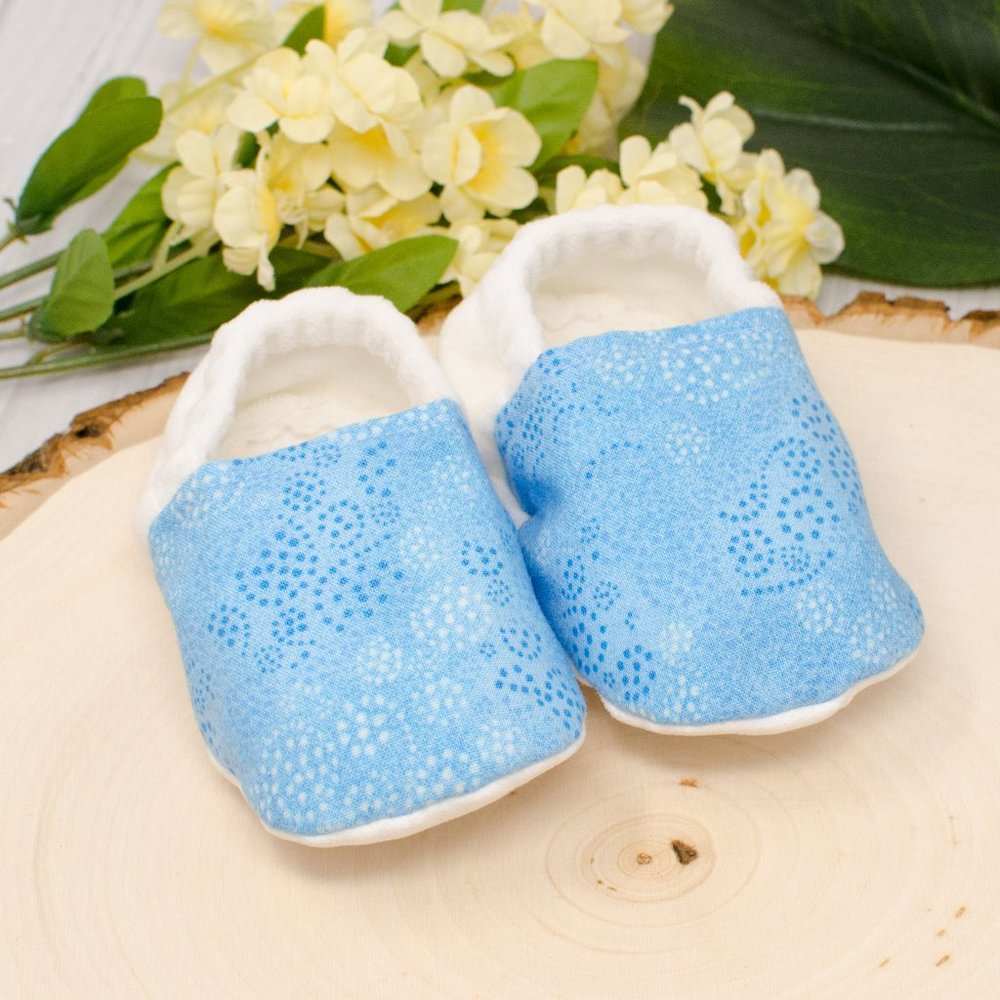 Blue Dots Soft Sole Baby Shoes